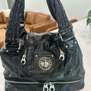 Marc Jacobs Shiny Black Shoulder Bag